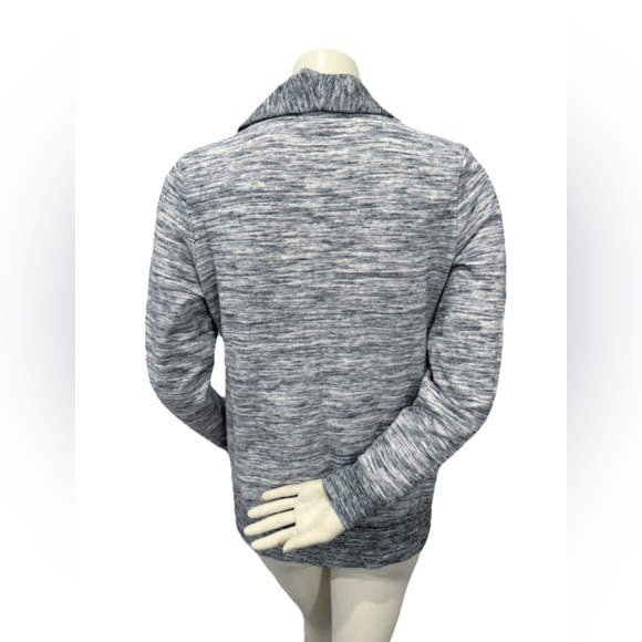 Banana Republic Women’s Medium Gray Cowl Neck Pullover Sweater Button Front - Picture 3 of 7